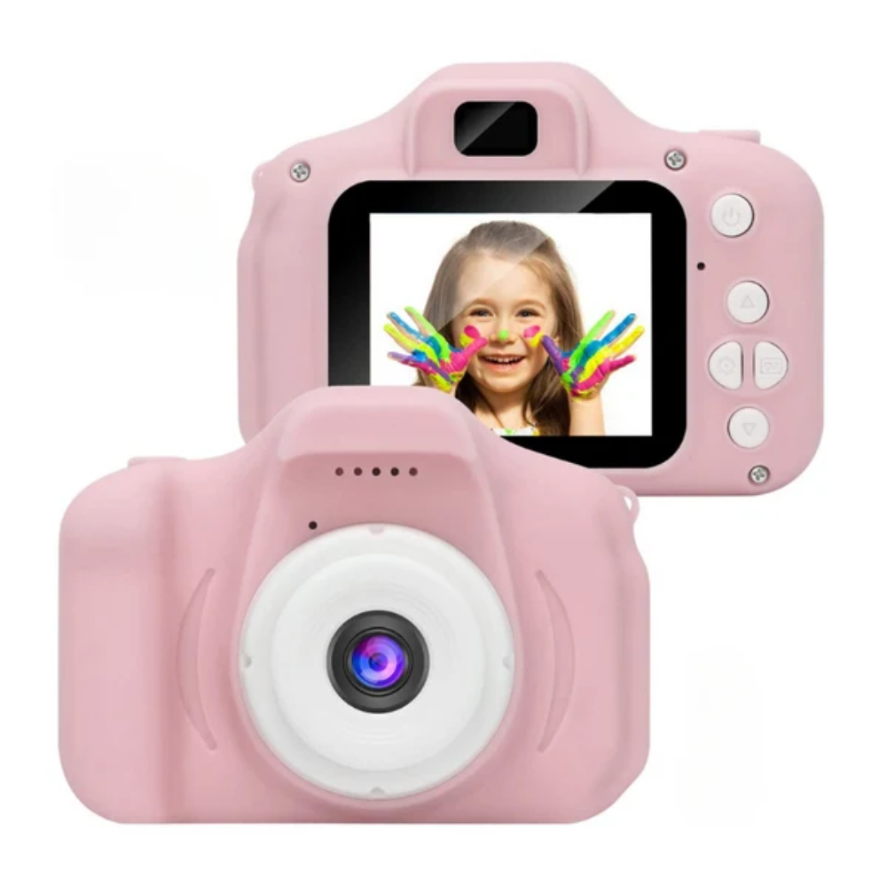 Kids Digital Camera – Dual-Lens Rechargeable Camera with 1080P Video and Memory Card
