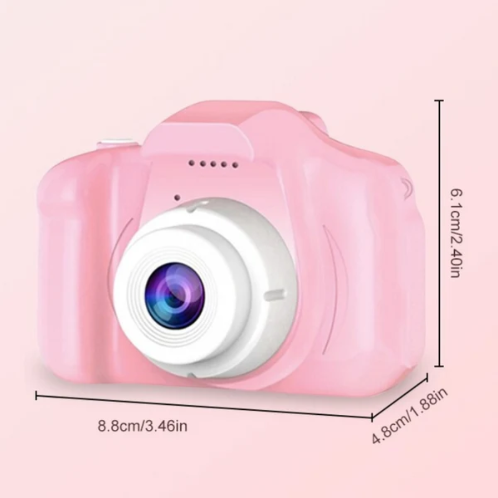 Kids Digital Camera – Dual-Lens Rechargeable Camera with 1080P Video and Memory Card