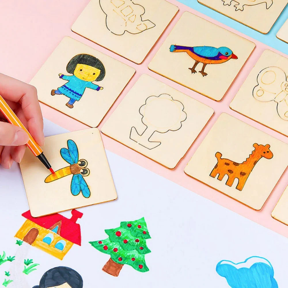 Kids Drawing Stencil Set – 20-Piece Creative Art & Shape Tracing Templates