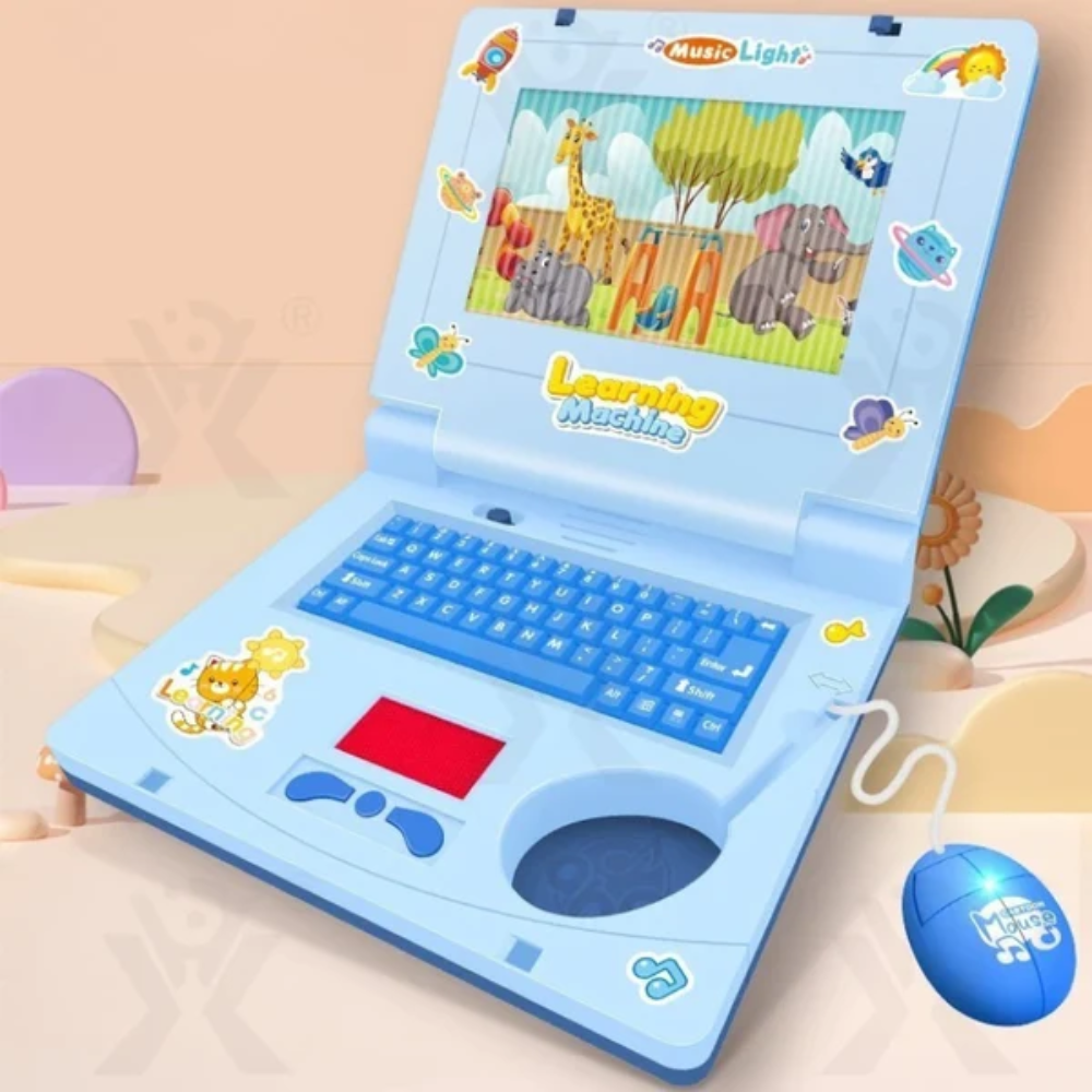 Kids Educational Laptop – Interactive English Learning Toy with Music and Lights