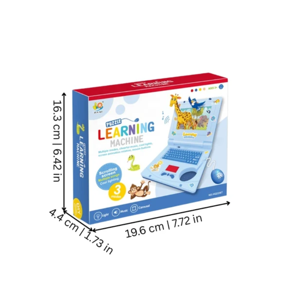 Kids Educational Laptop – Interactive English Learning Toy with Music and Lights