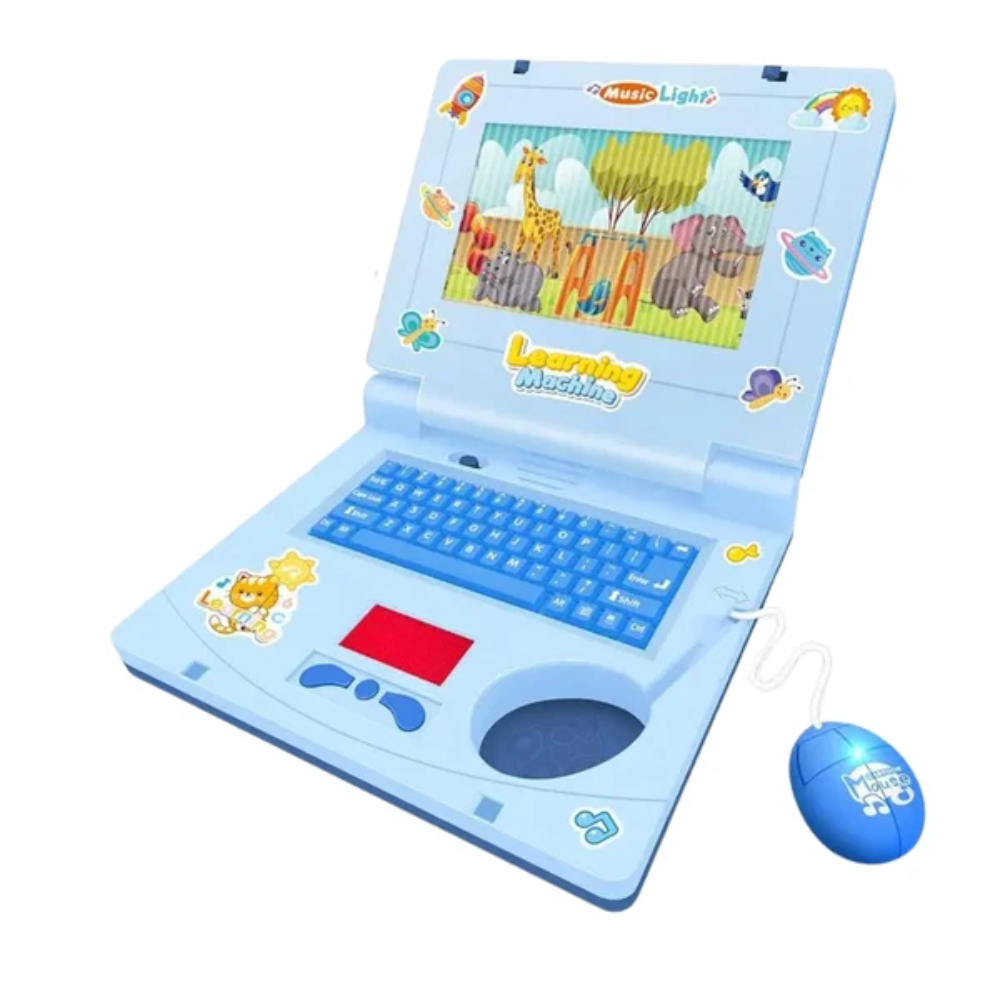 Kids Educational Laptop – Interactive English Learning Toy with Music and Lights