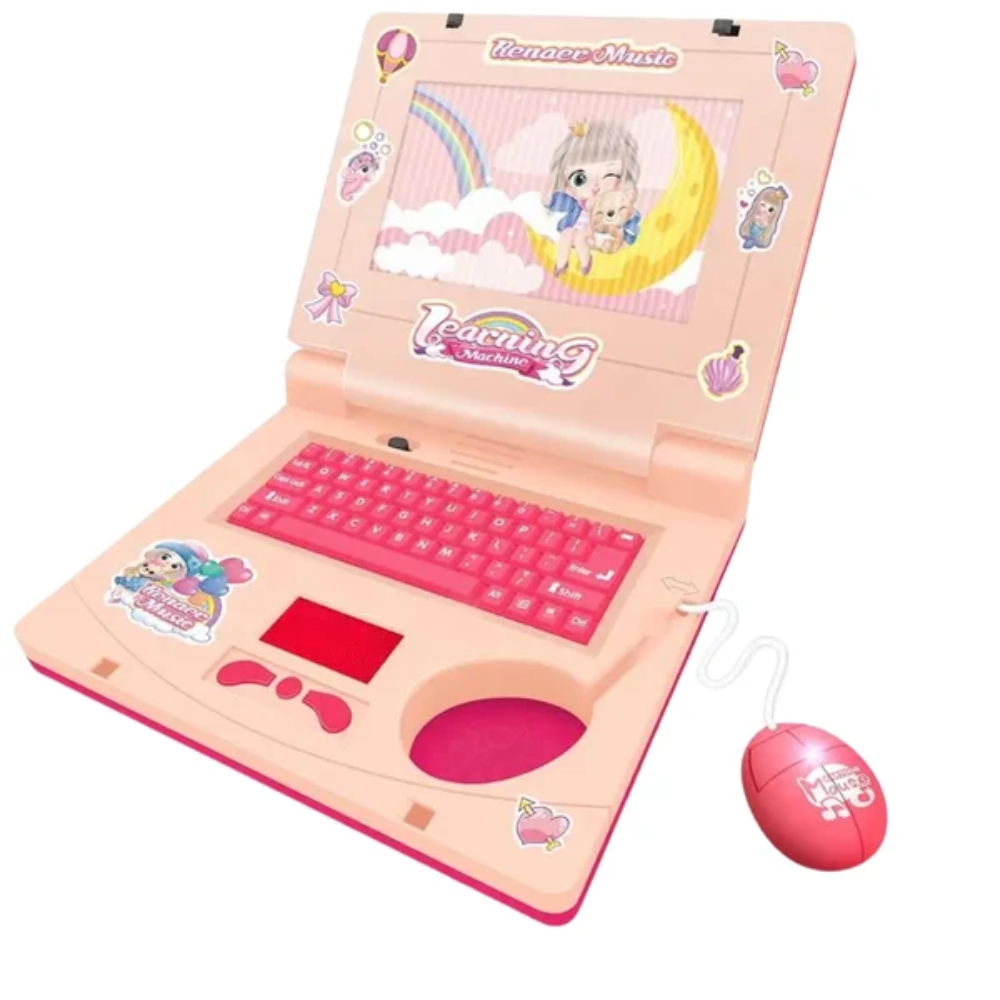 Kids Educational Laptop – Interactive English Learning Toy with Music and Lights