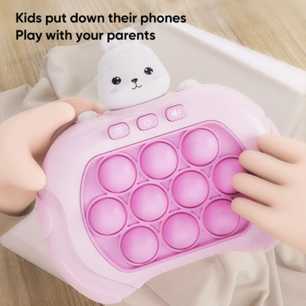 Kids Electronic Pop It Game – Handheld Memory and Reaction Toy with Lights and Sounds