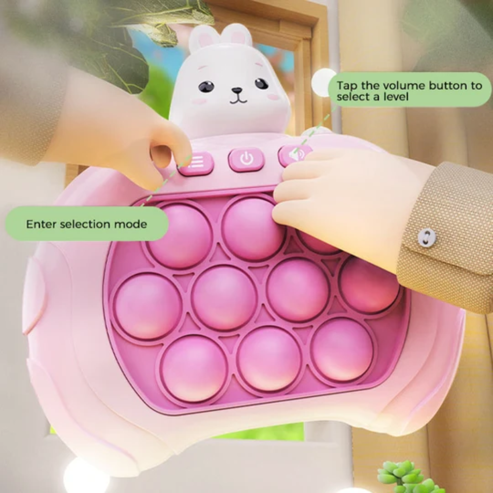 Kids Electronic Pop It Game – Handheld Memory and Reaction Toy with Lights and Sounds