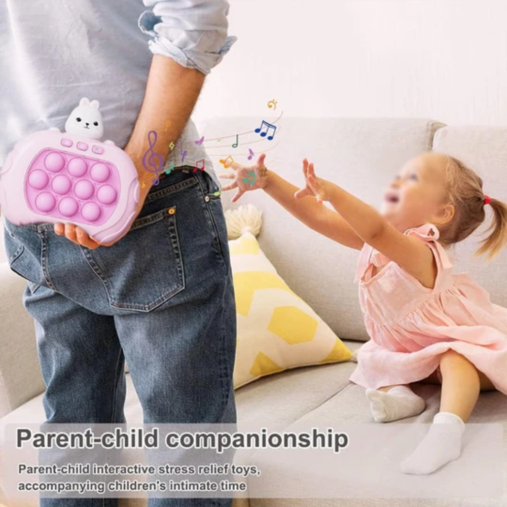 Kids Electronic Pop It Game – Handheld Memory and Reaction Toy with Lights and Sounds
