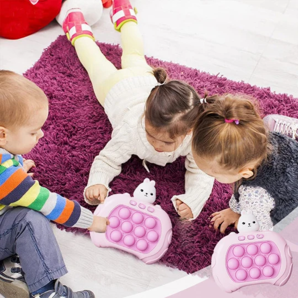 Kids Electronic Pop It Game – Handheld Memory and Reaction Toy with Lights and Sounds