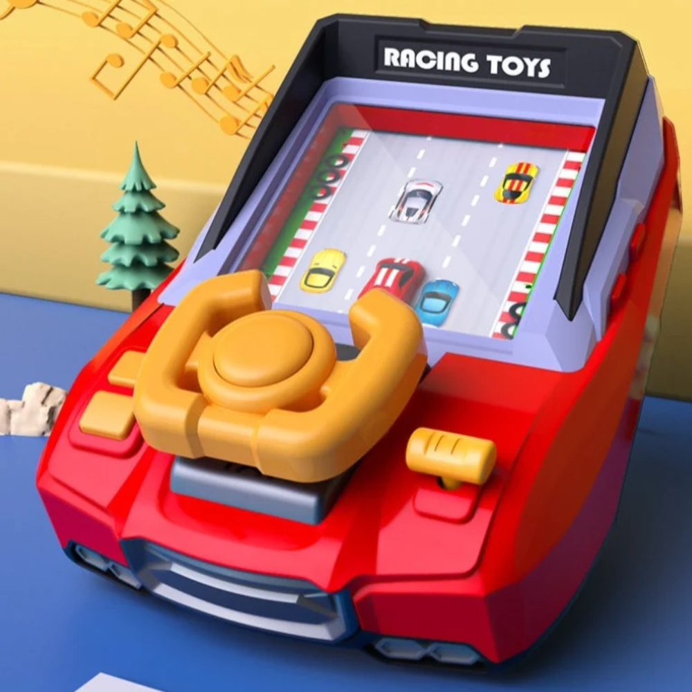 Kids Electronic Racing Game – Interactive Car Steering and Obstacle Avoidance Arcade Toy
