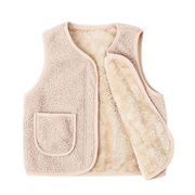 Kids Fleece Vest – Warm Sleeveless Sherpa Gilet with Plush Lining