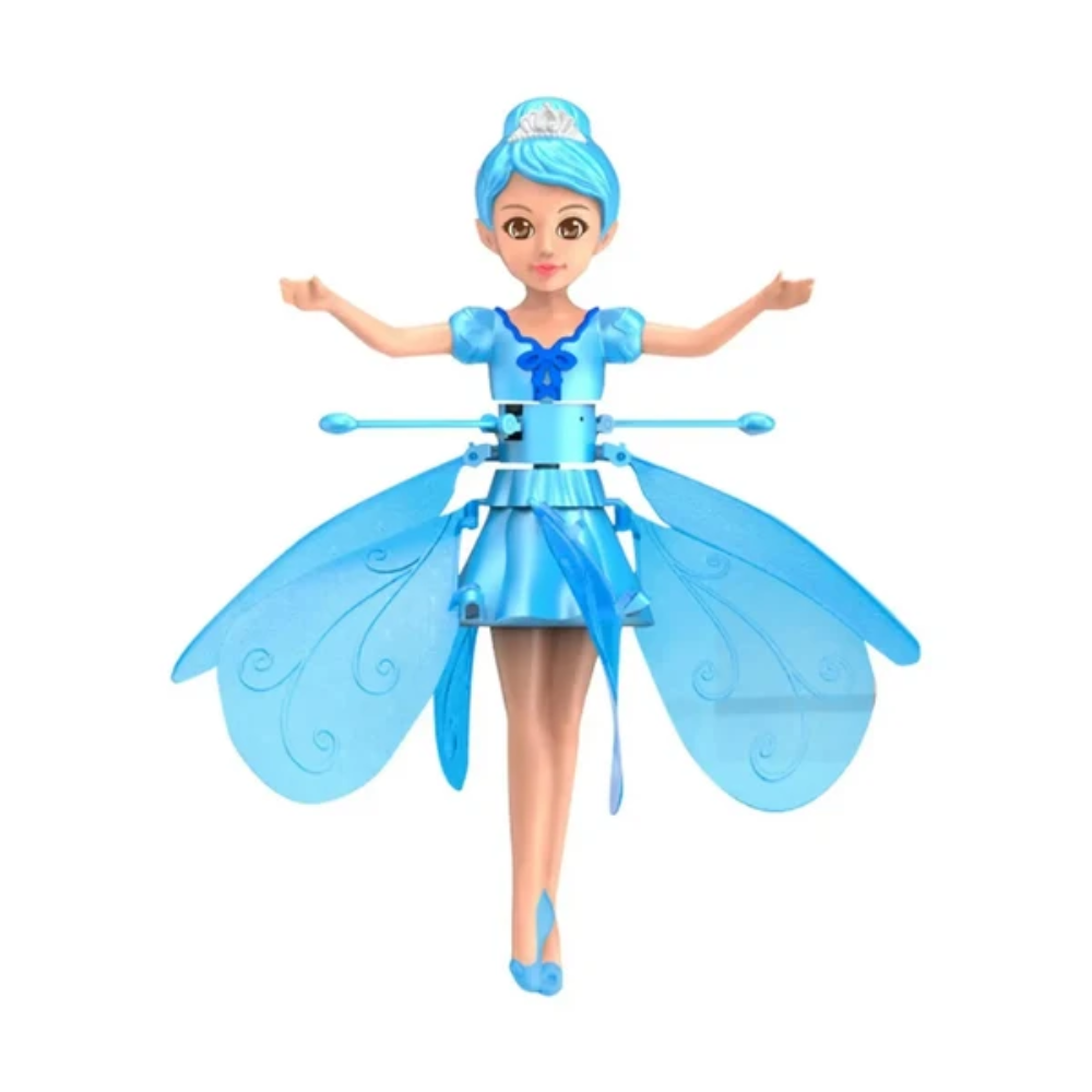 Kids Flying Fairy Toy – USB Rechargeable Hand-Controlled Fairy Doll with LED Lights