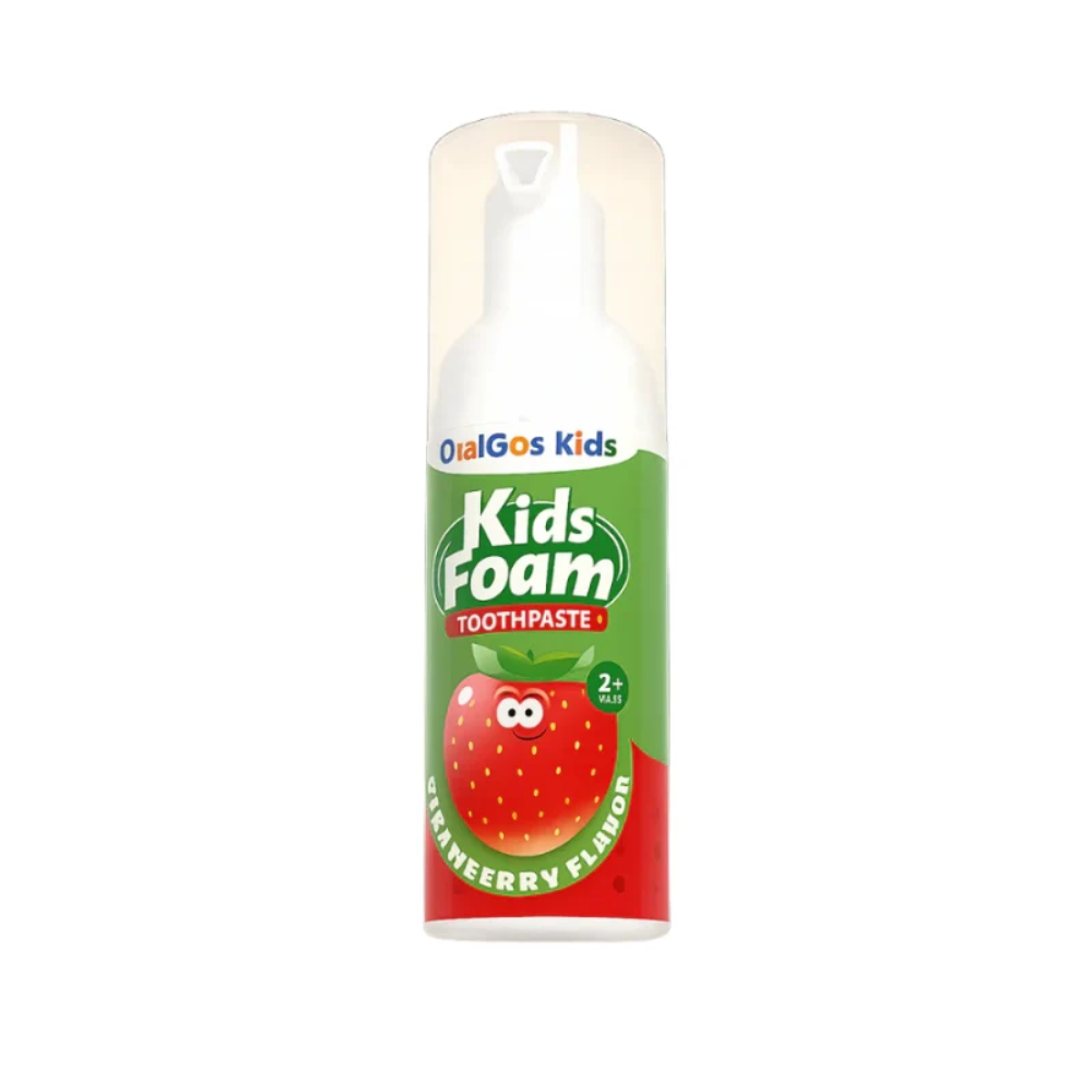 Kids Foam Toothpaste – Strawberry Flavor for Ages 2+