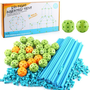 Kids Fort Building Kit – DIY Tent Construction Set with Connecting Rods and Balls