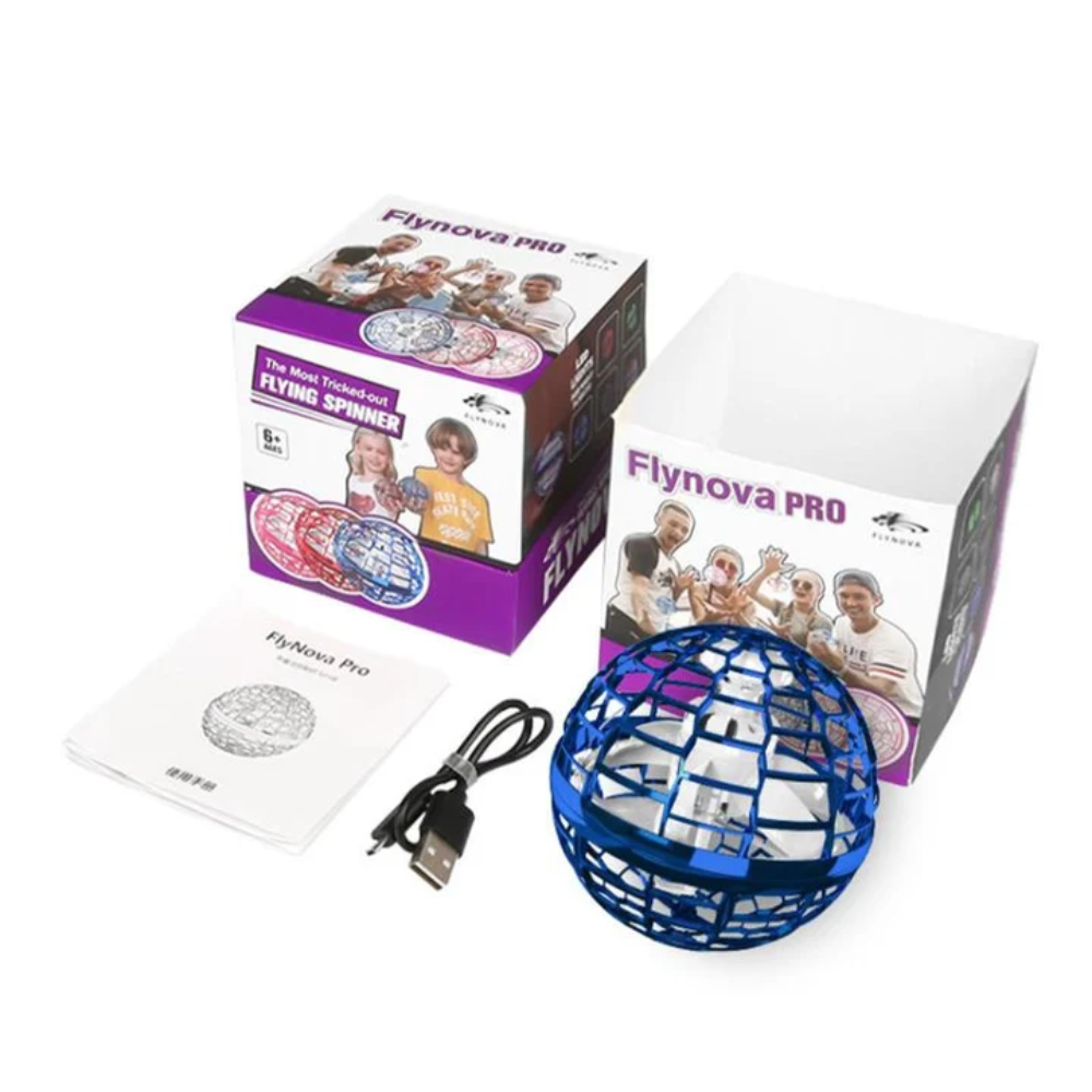 Kids Hand-Controlled Mini Drone – USB Rechargeable Flying Ball Toy with LED Lights