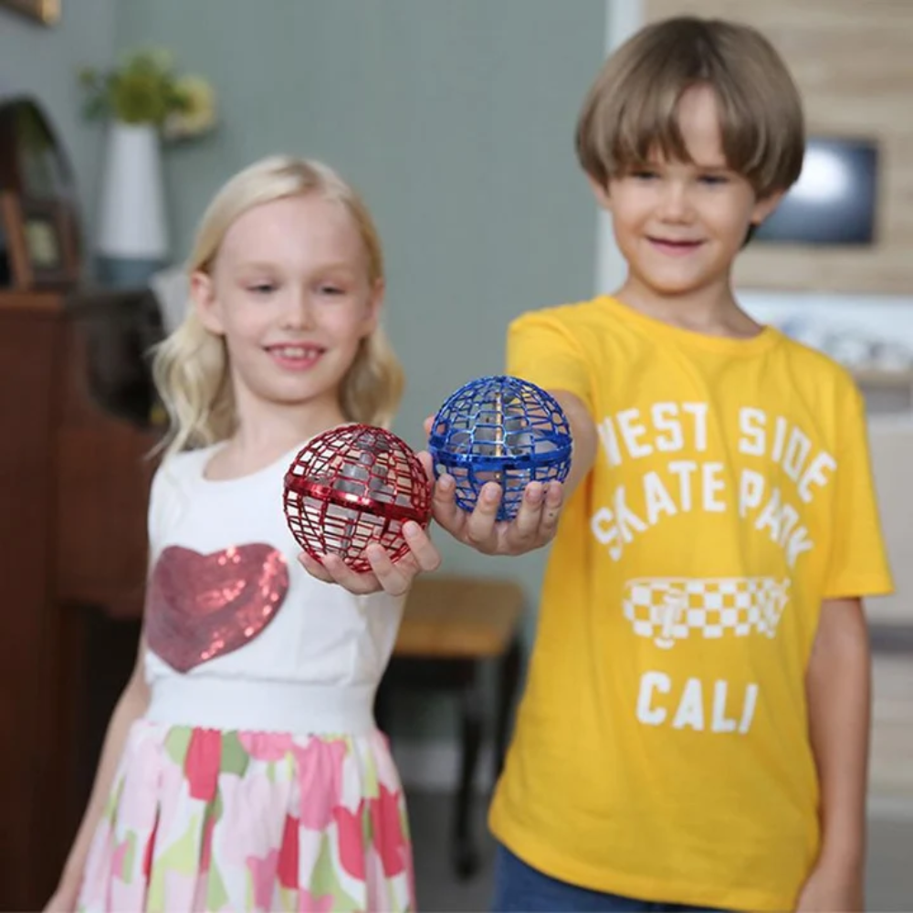 Kids Hand-Controlled Mini Drone – USB Rechargeable Flying Ball Toy with LED Lights