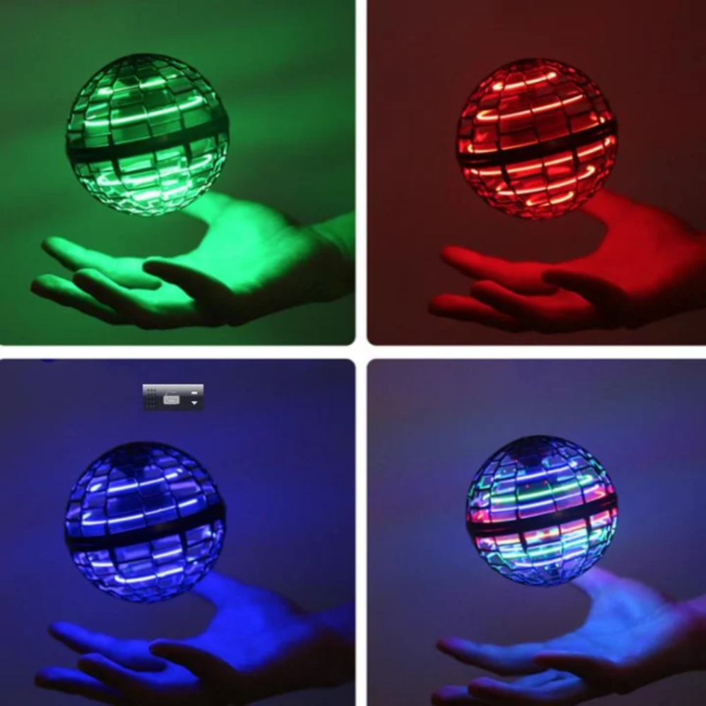 Kids Hand-Controlled Mini Drone – USB Rechargeable Flying Ball Toy with LED Lights