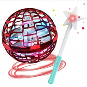 Kids Hand-Controlled Mini Drone – USB Rechargeable Flying Ball Toy with LED Lights