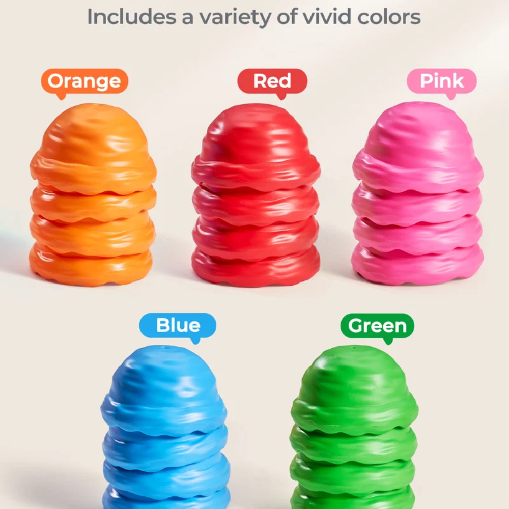 Kids Ice Cream Counting and Color Sorting Toy – 30-Piece Number Matching and Stacking Set