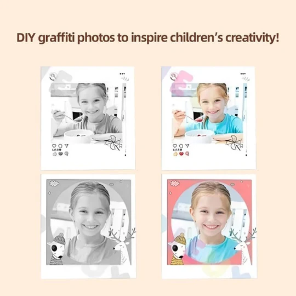 Kids Instant Print Camera – Digital Camera with 1080P Video and 2.4-Inch Screen