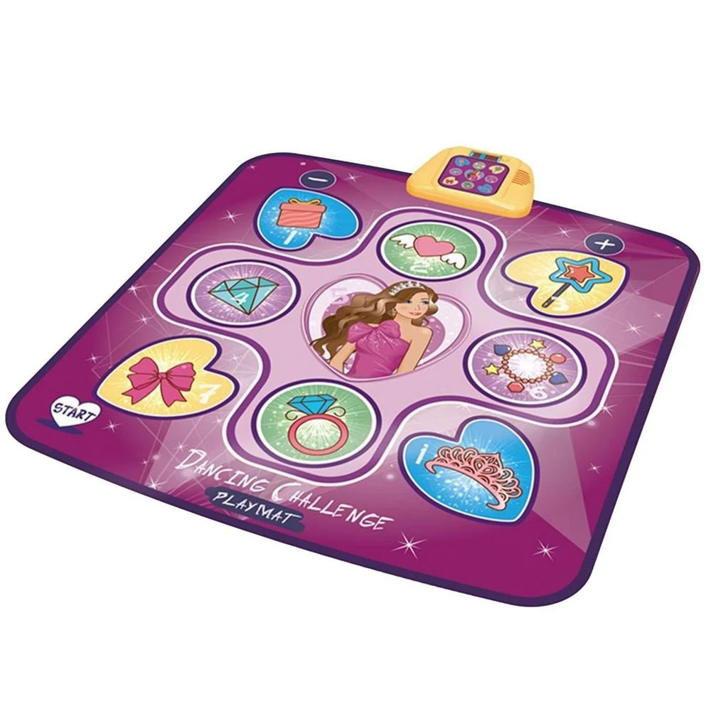 Kids Interactive Dance Mat – Musical Dancing Game with LED Lights and 5 Play Modes