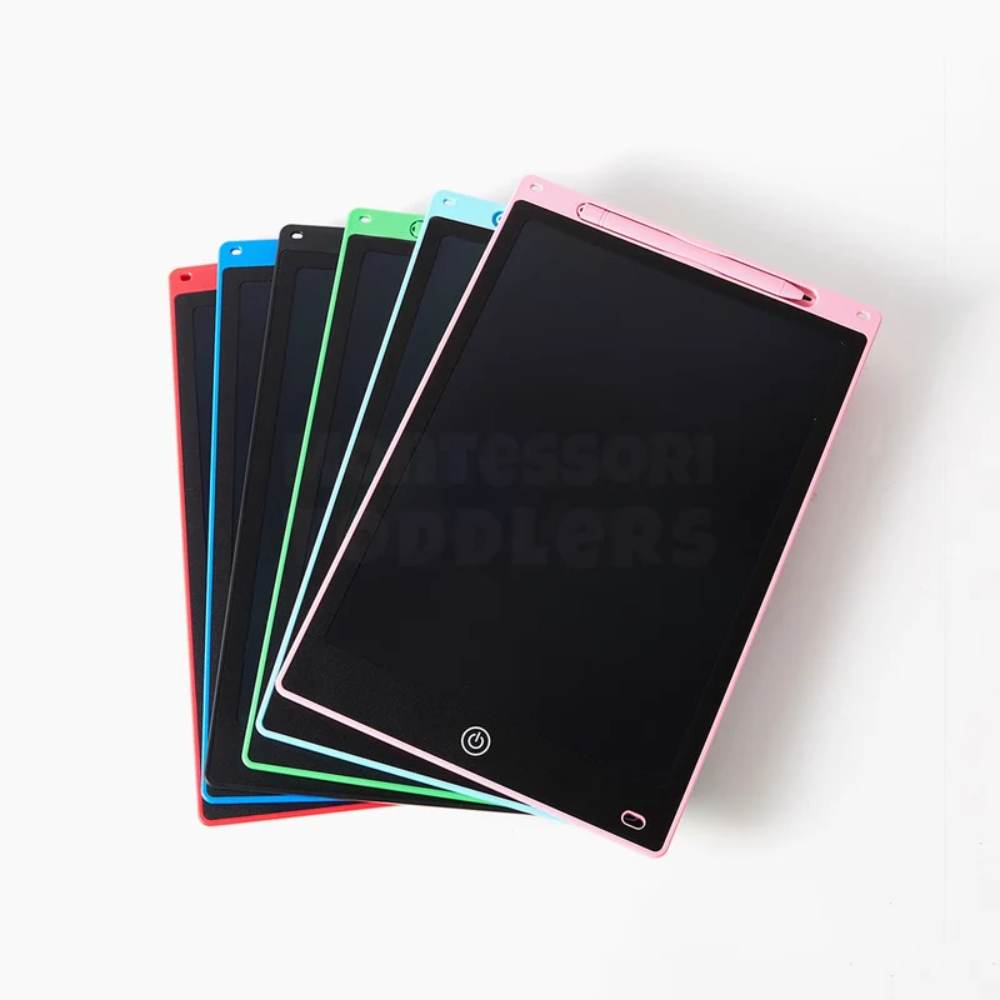 Kids LCD Writing Tablet – Reusable Colorful Drawing Board with Stylus Pen