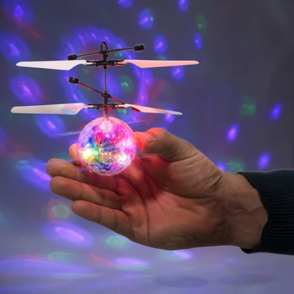 Kids LED Flying Ball Toy – USB Rechargeable Hand-Controlled Hover Ball with Colorful Lights