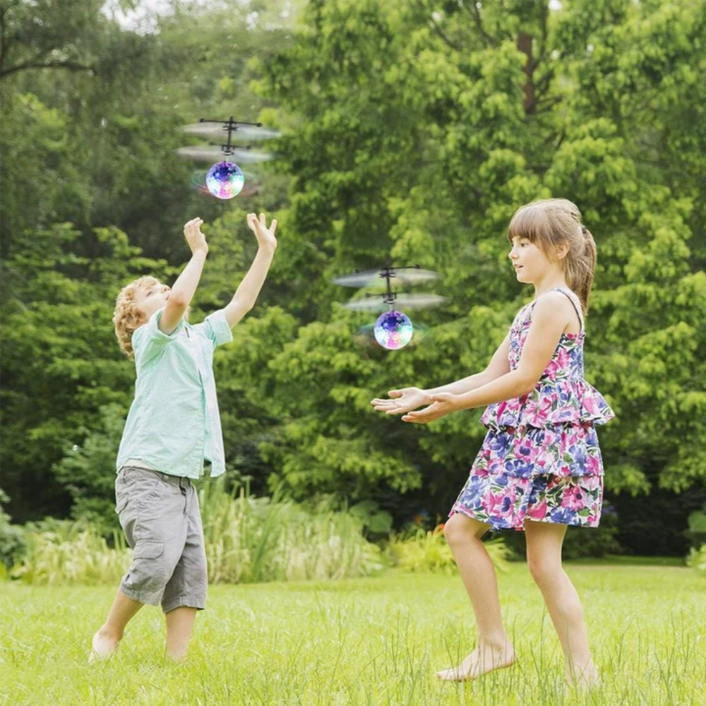 Kids LED Flying Ball Toy – USB Rechargeable Hand-Controlled Hover Ball with Colorful Lights