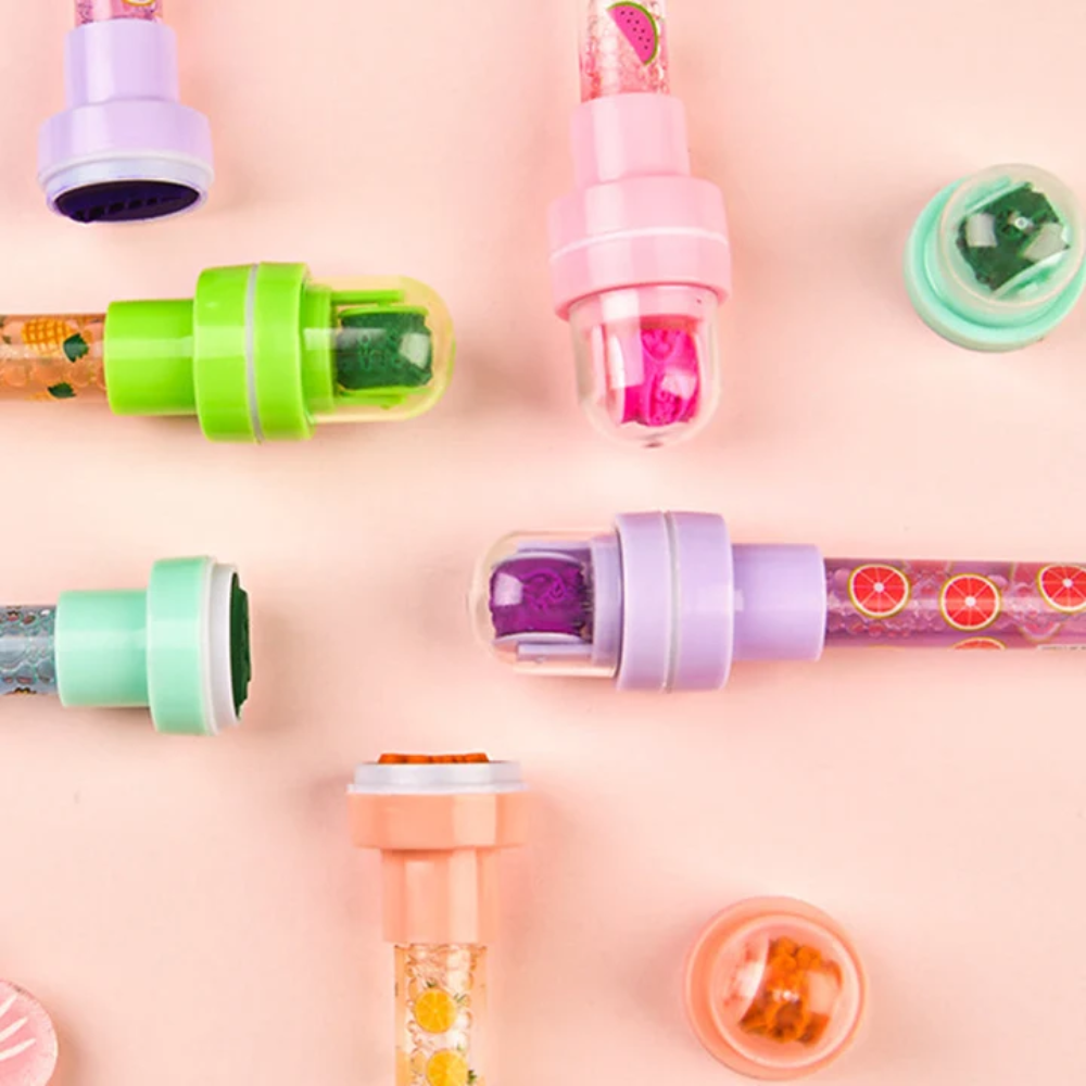 Kids Magic Bubble Pen – 5-in-1 Writing, Stamping and LED Light Toy