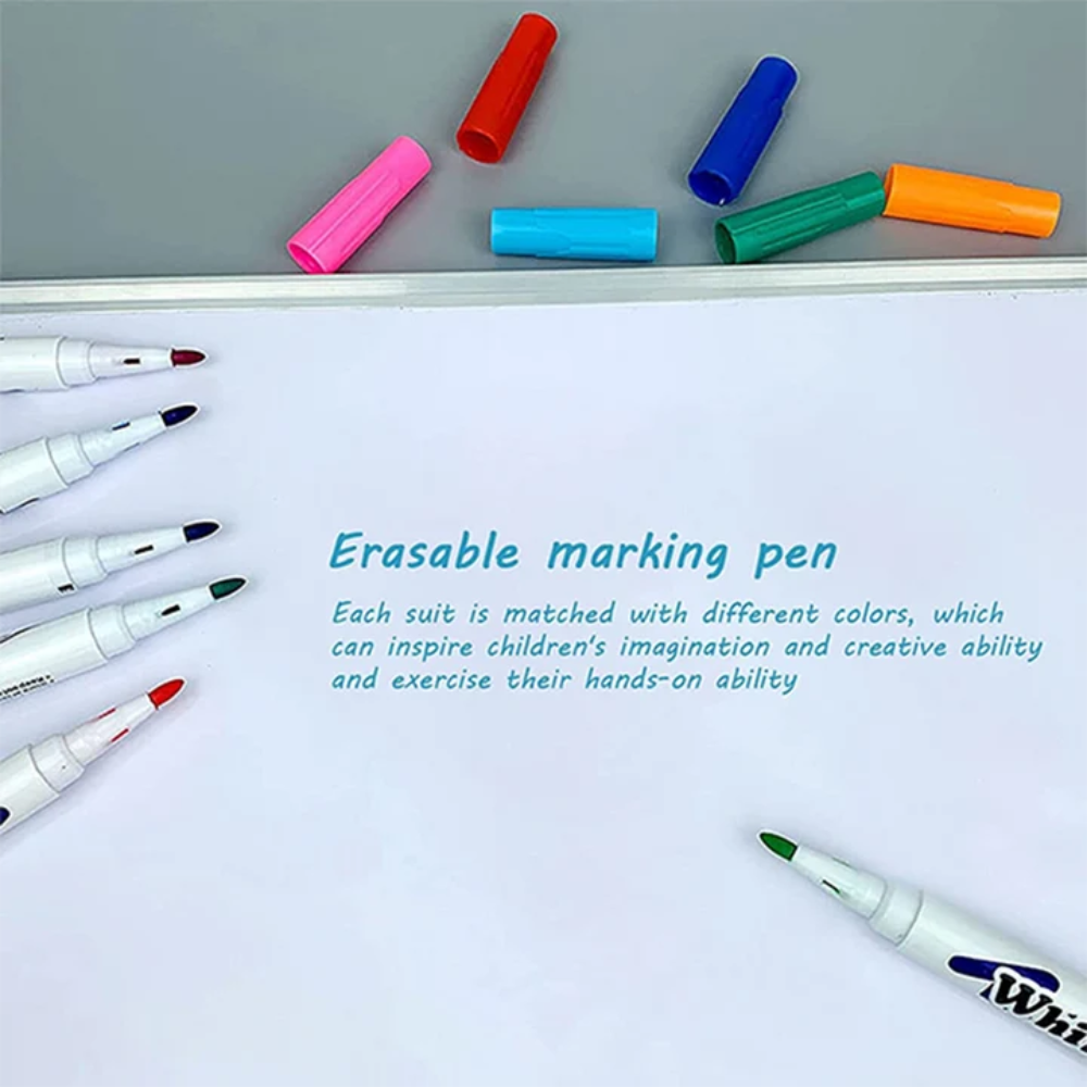 Kids Magic Floating Drawing Pens – 12-Color Water Painting Marker Set with Ceramic Spoon
