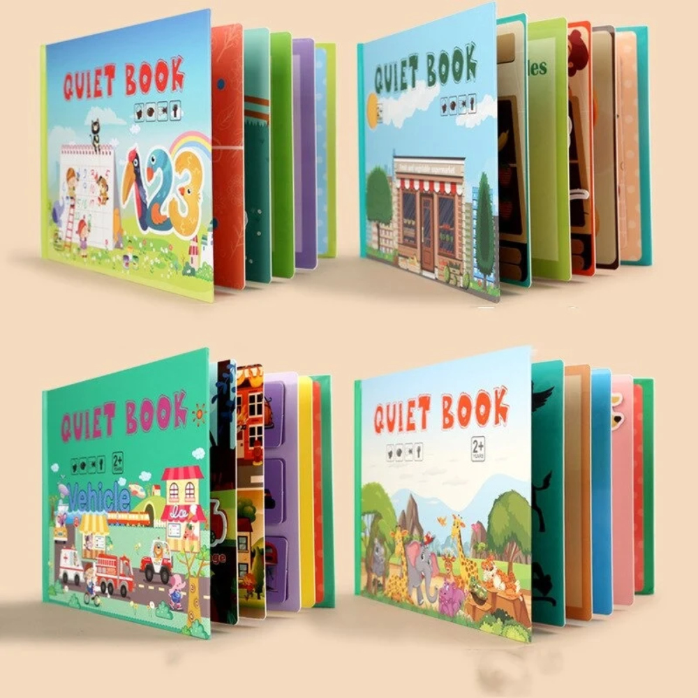 Kids Montessori Quiet Book – Interactive Educational Activity Book for Toddlers