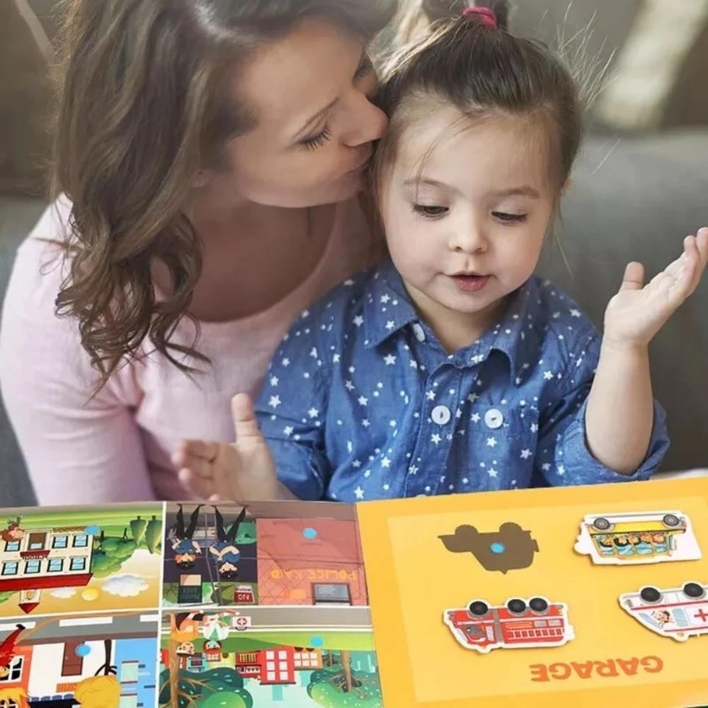 Kids Montessori Quiet Book – Interactive Educational Activity Book for Toddlers