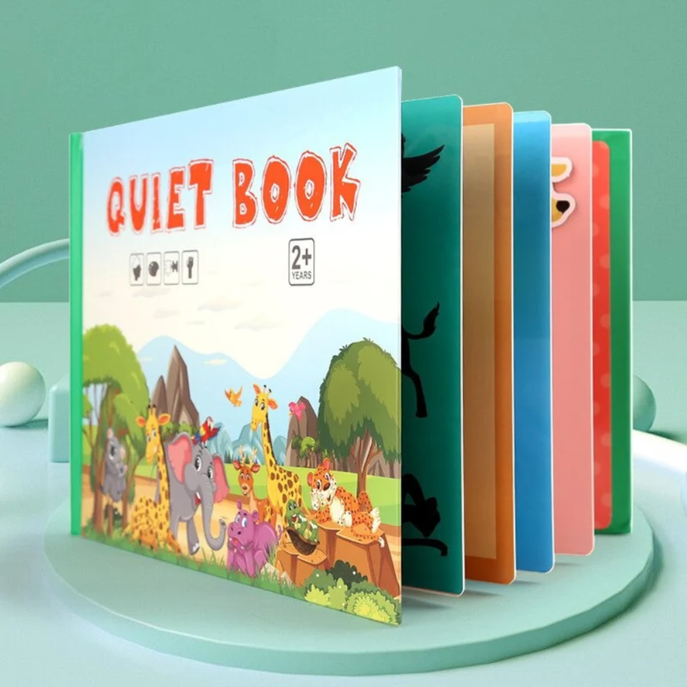 Kids Montessori Quiet Book – Interactive Educational Activity Book for Toddlers