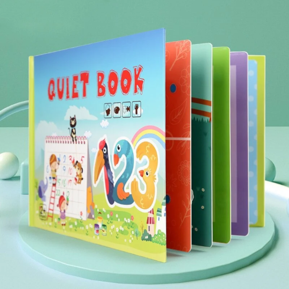 Kids Montessori Quiet Book – Interactive Educational Activity Book for Toddlers