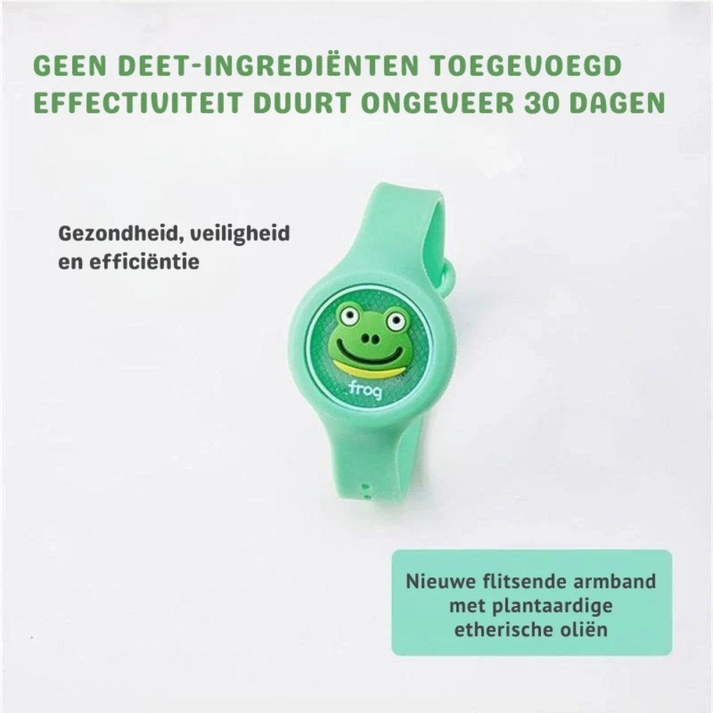 Kids Mosquito Repellent Bracelet – Adjustable Silicone Wristband with Citronella and Eucalyptus Scent