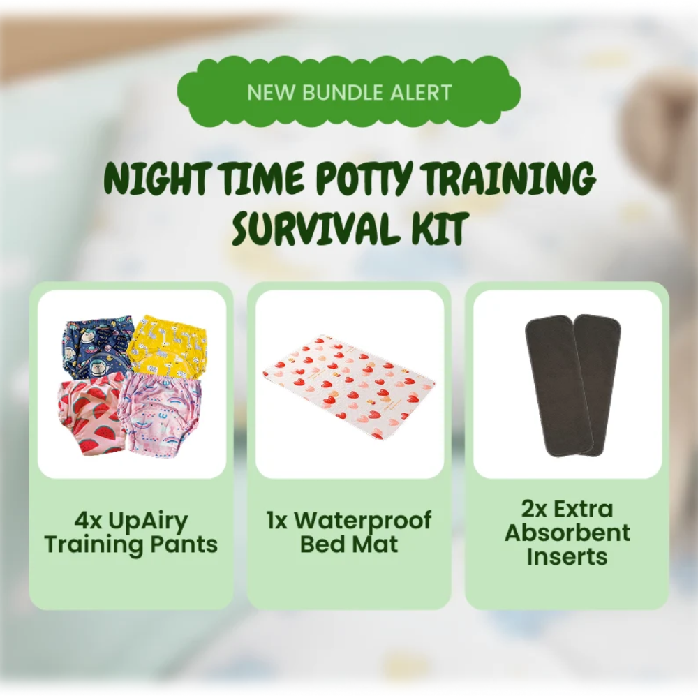 Kids Nighttime Potty Training Kit – Reusable Waterproof Bed Mat for Bedwetting Protection