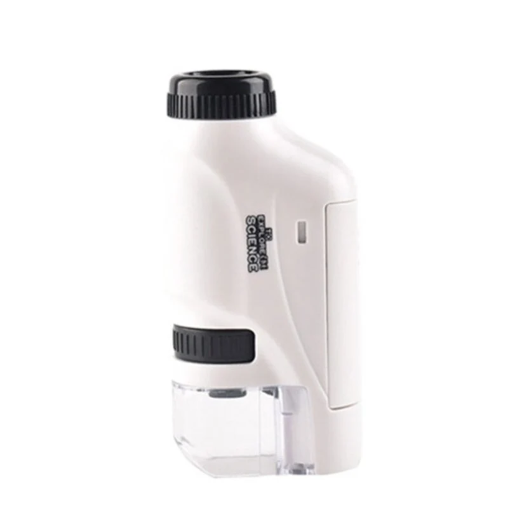 Kids Pocket Microscope with LED Light – 120x Magnification Portable Educational Microscope