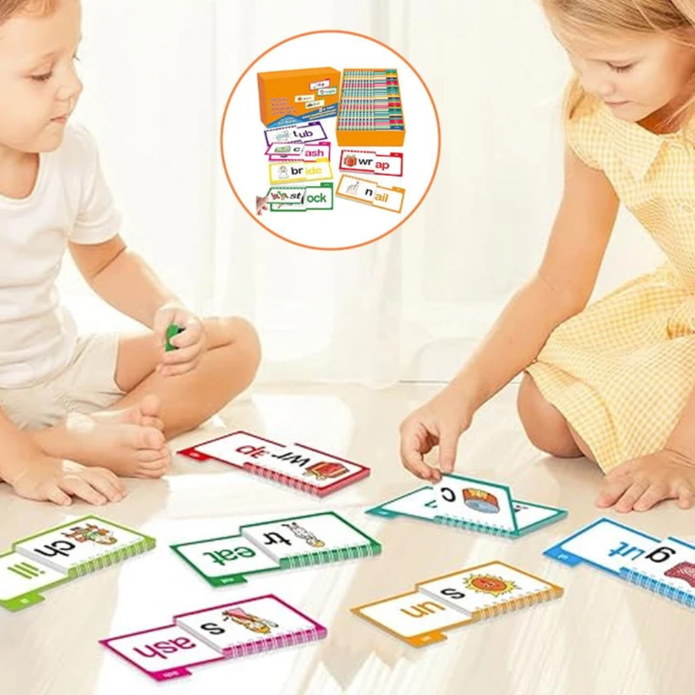 Kids Read and Rhyme Flip Books – 30-Book Early Reading and Phonics Learning Set
