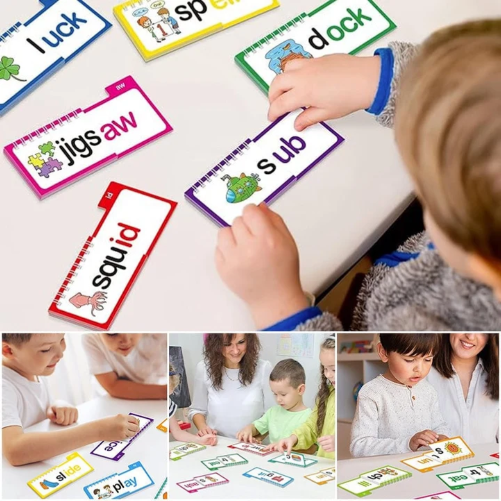 Kids Read and Rhyme Flip Books – 30-Book Early Reading and Phonics Learning Set