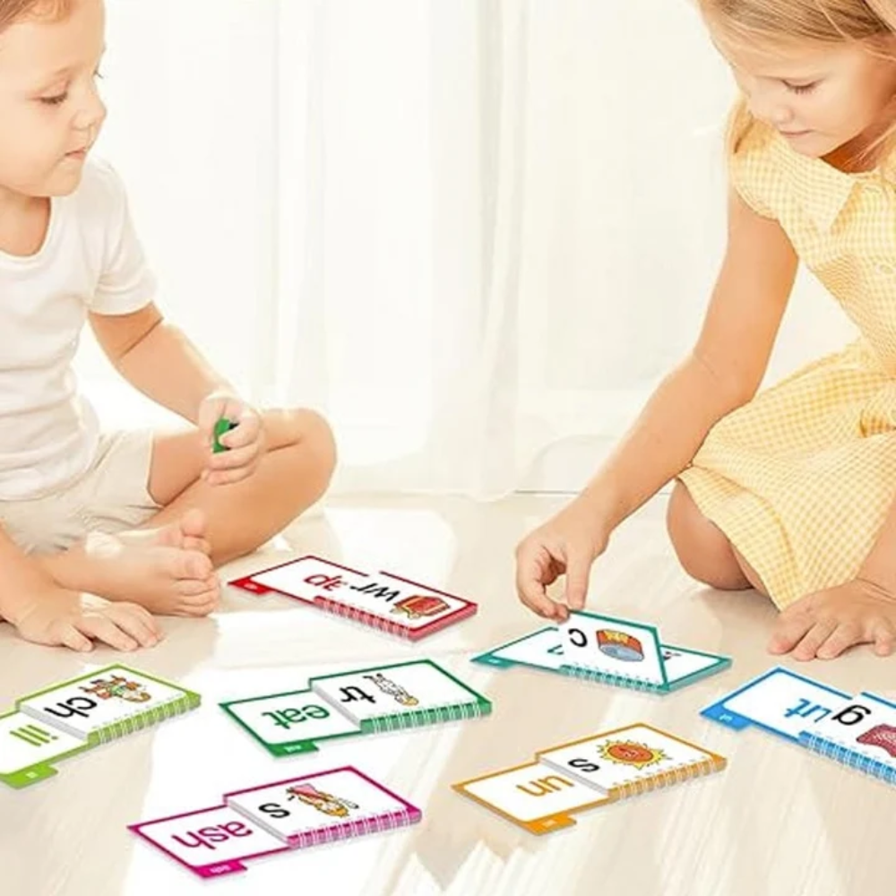 Kids Read and Rhyme Flip Books – 30-Book Early Reading and Phonics Learning Set