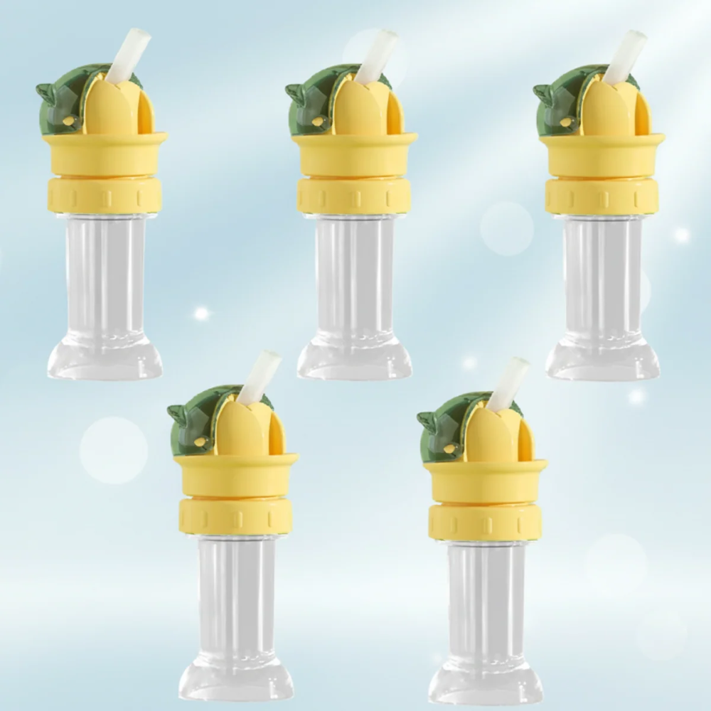 Kids Reusable Water Bottle Cap – Flexible Drinking Straw Adapter for Bottles