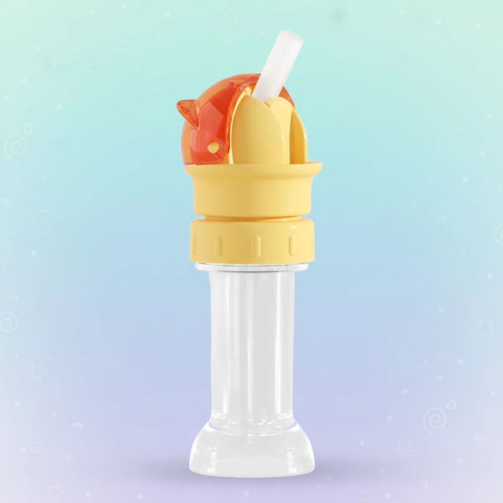 Kids Reusable Water Bottle Cap – Flexible Drinking Straw Adapter for Bottles