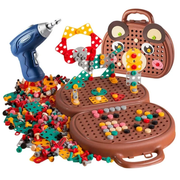 Kids STEM Electric Drill Building Set – Creative Educational Construction Toy Kit