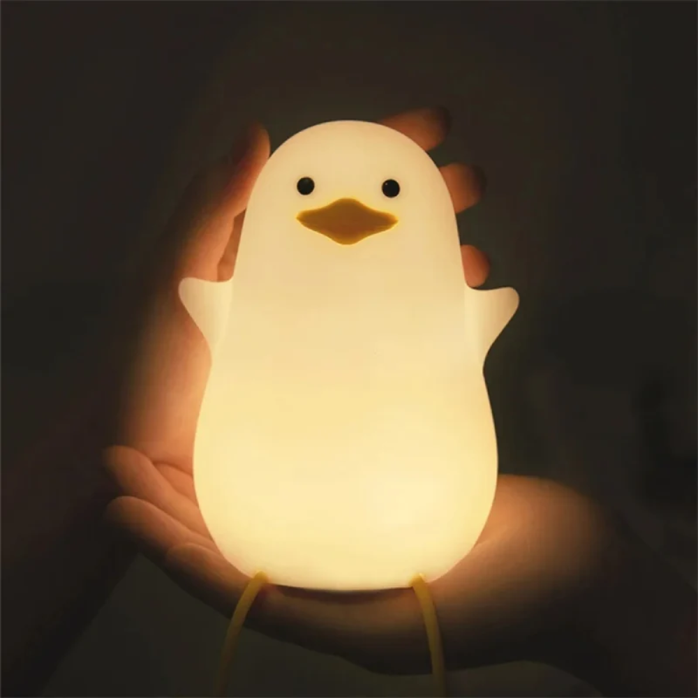 Kids Silicone Night Light – Rechargeable Dimmable Bedside Lamp with 30-Minute Timer