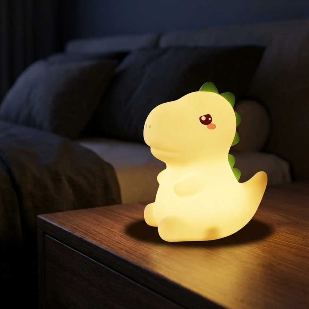 Kids Silicone Night Light – Rechargeable Dimmable Bedside Lamp with 30-Minute Timer