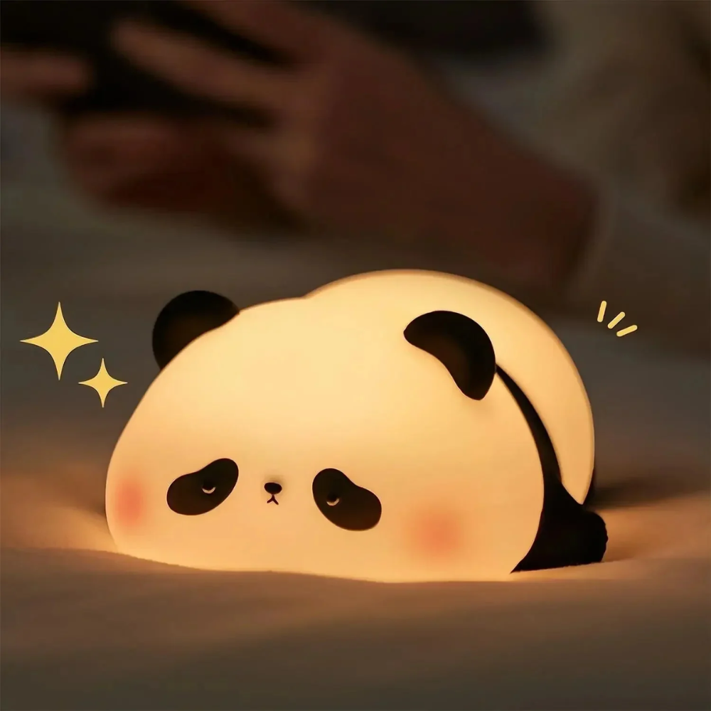 Kids Silicone Night Light – Rechargeable Dimmable Bedside Lamp with 30-Minute Timer