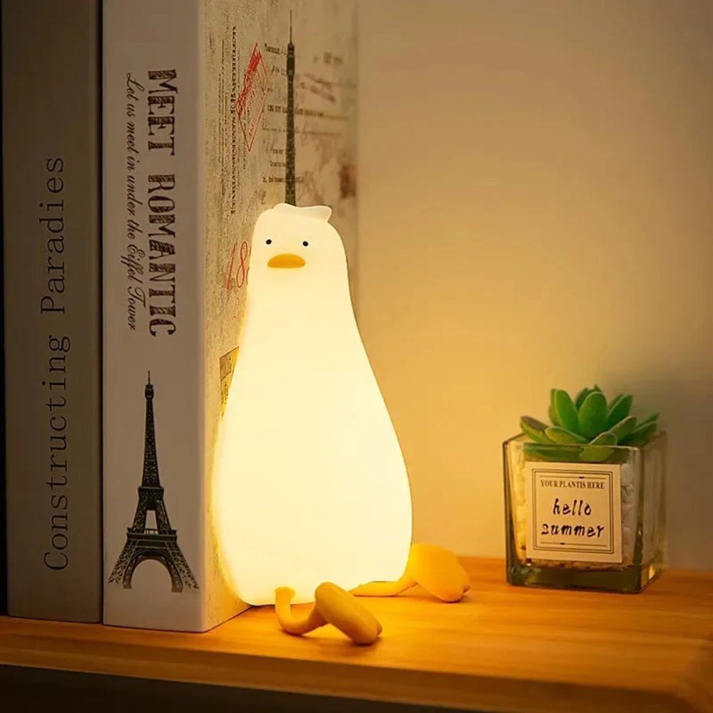 Kids Silicone Night Light – Rechargeable Dimmable Bedside Lamp with 30-Minute Timer