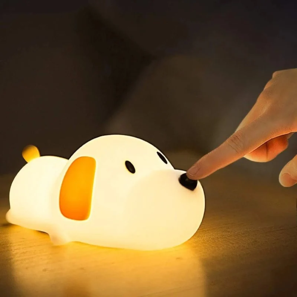 Kids Silicone Night Light – Rechargeable Dimmable Bedside Lamp with 30-Minute Timer
