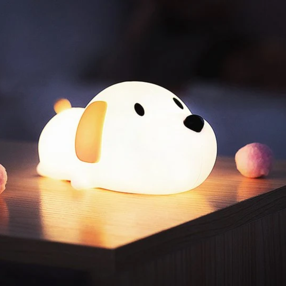 Kids Silicone Night Light – Rechargeable Dimmable Bedside Lamp with 30-Minute Timer