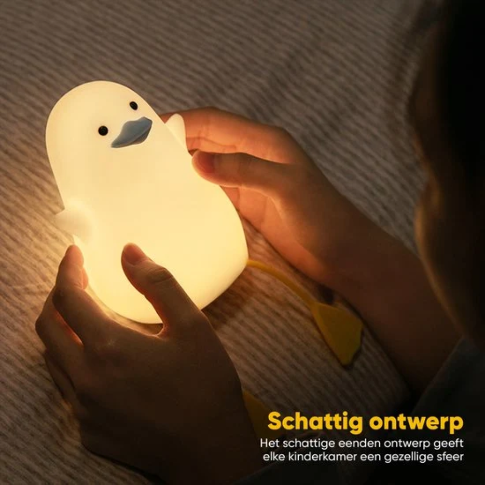 Kids Silicone Night Light – Rechargeable Dimmable Bedside Lamp with 30-Minute Timer