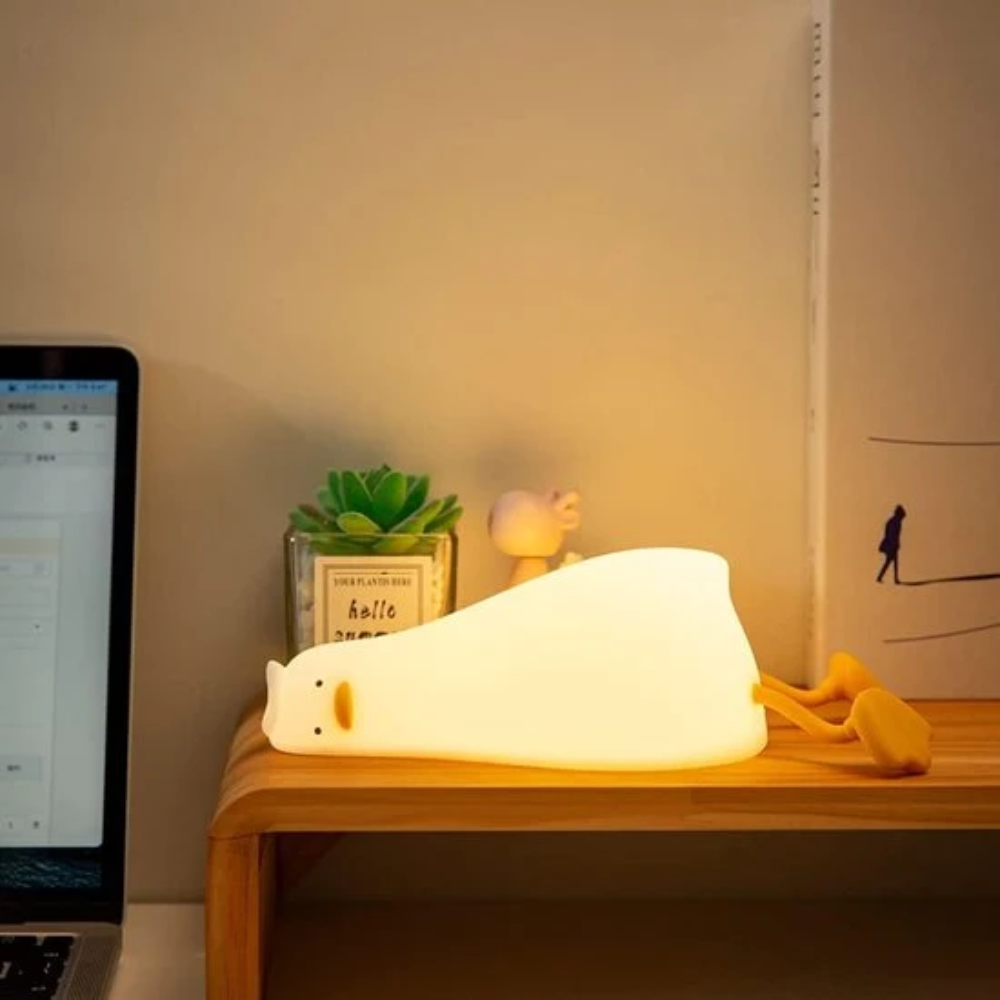 Kids Silicone Night Light – Rechargeable Dimmable Bedside Lamp with 30-Minute Timer