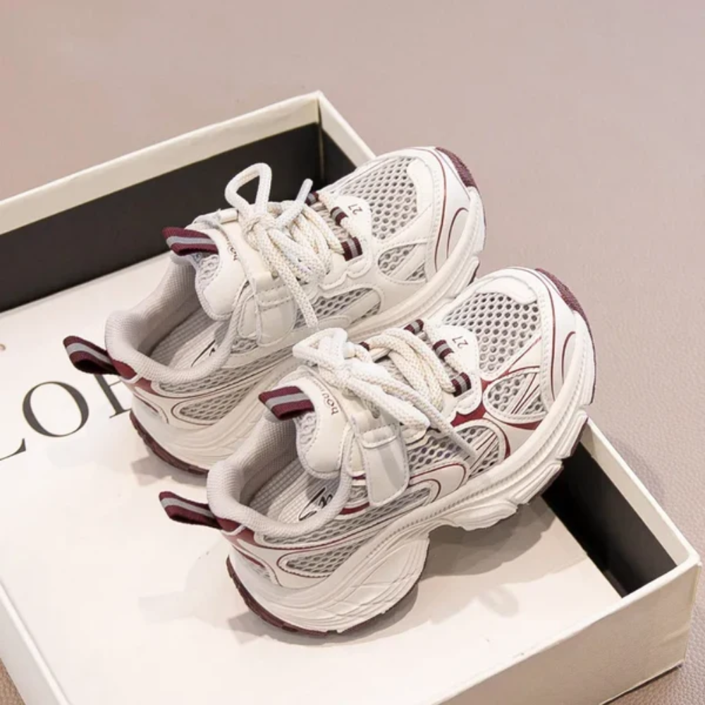 Kids Slip-On Sneakers – Lightweight Breathable Mesh Shoes with Non-Slip Soles